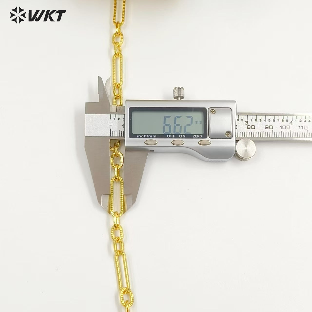 WT-BC242 High Quality Wholesale Rectangle Shape Long Metal Yellow Brass Chain With Gold Electroplated Jewelry DIY Accessories