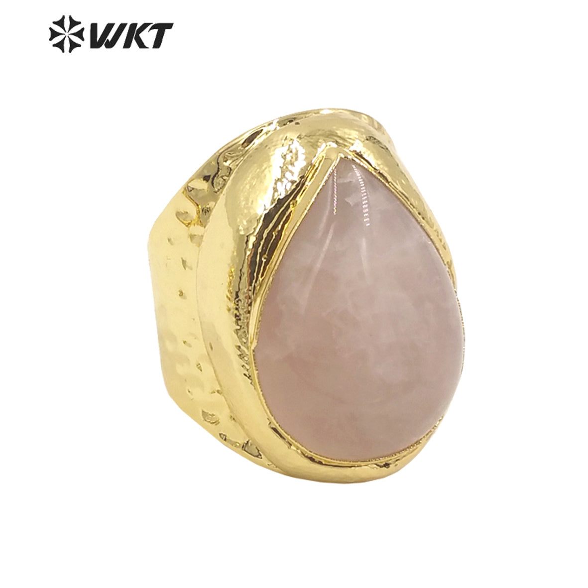 WT-R414 Beautiful Multicolor Waterdrop Gemstone Ring 18k Gold Plated High Quality As Women Gift Rings Natural Gemstone Rings