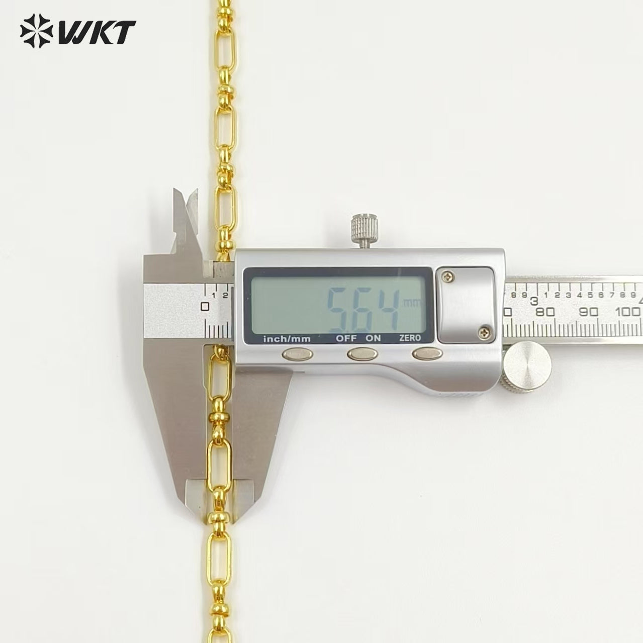 WT-BC239 New Arrival Link Finding Accessory With Metal Gold Electroplated Chain For Jewelry Making Rectangle Shape Simple Style