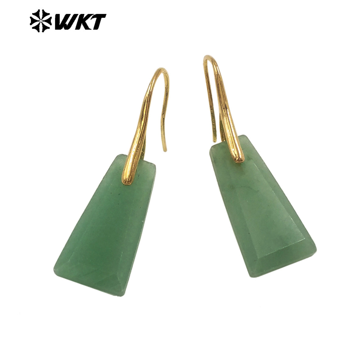 WT-E778 New Arrival Women Earrings Natural Gemstone Unique Design Geometric Shape For Ladies Birthday Charming Jewelry