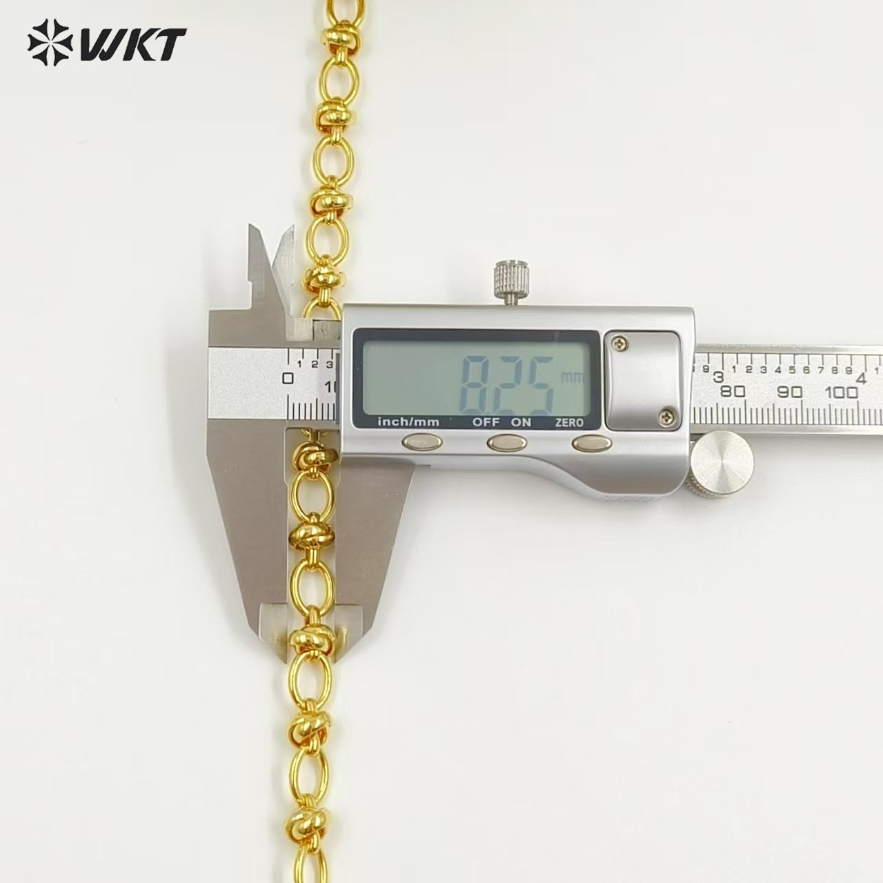WT-BC238 Popular Sales Metal Gold Plated Chain Oval Shape Yellow Brass Link Accessories For Jewelry Handmade