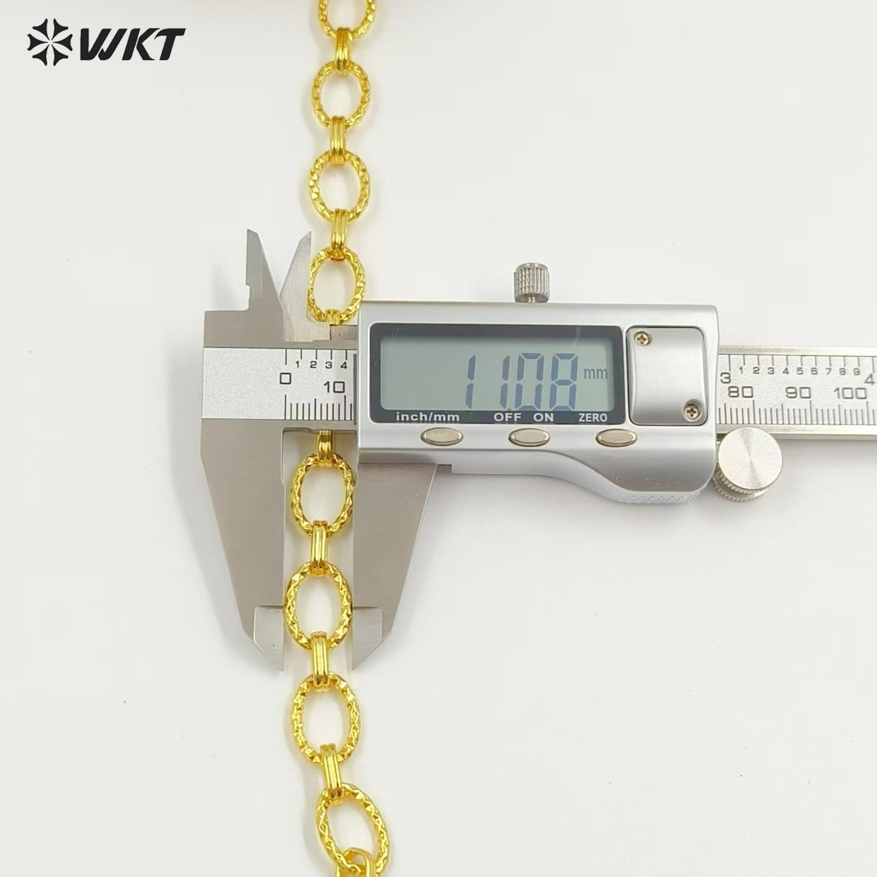 WT-BC247 Amazing Big Oval Shape Jewelry DIy Chain For Luxury Necklace Making With Gold Metal Electroplated Link Accessories