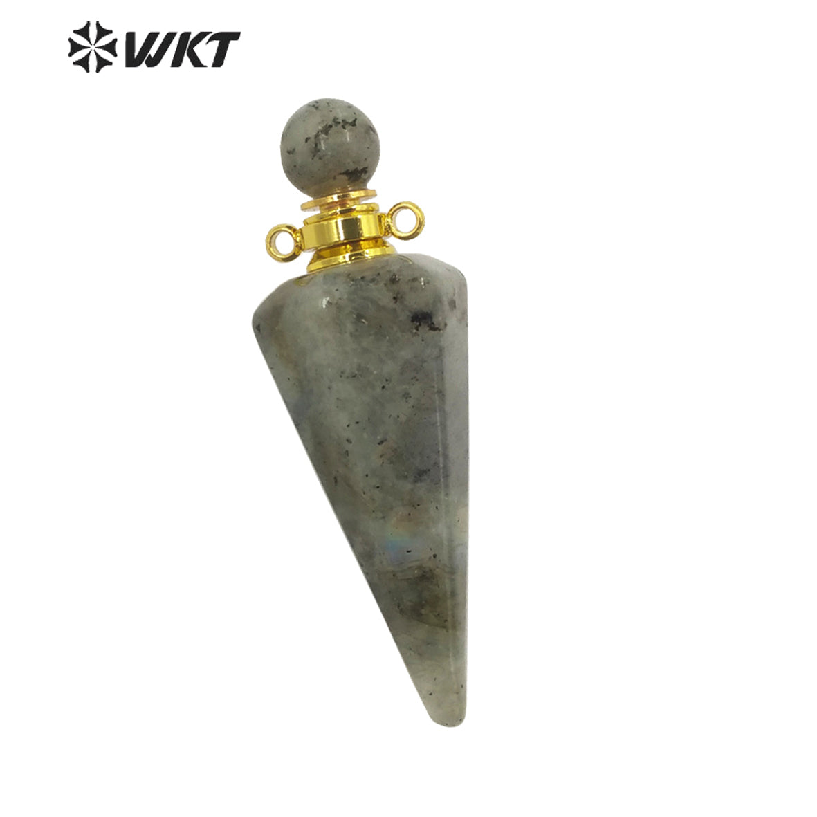 WT-P1842 Destinctive Big Healing Spirit Point Stone Pendant Precious Gemstone Made Bullet Point Pendants for Necklace