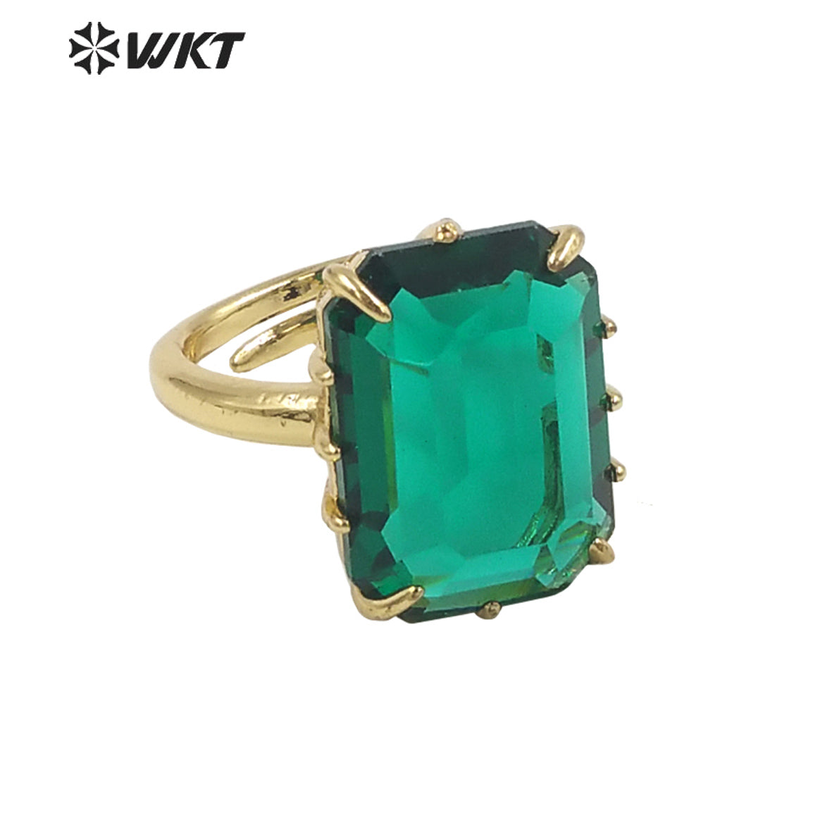 WT-R483 WKT Fashion Design Trendy Gift for Women Colorful High Quality Gorgeous Natural Crystal Stone Ring