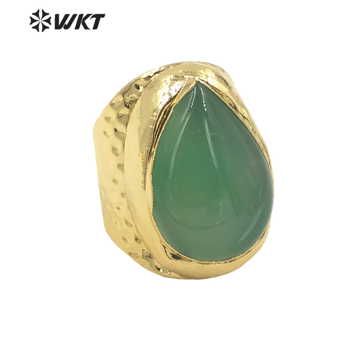 WT-R414 Beautiful Multicolor Waterdrop Gemstone Ring 18k Gold Plated High Quality As Women Gift Rings Natural Gemstone Rings
