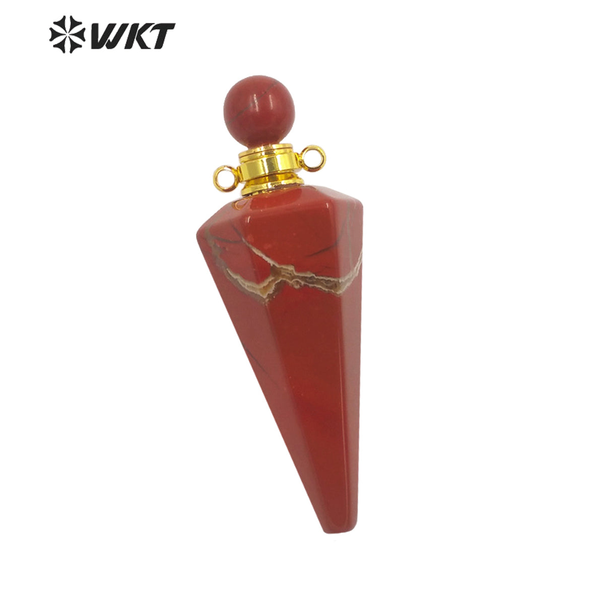WT-P1842 Destinctive Big Healing Spirit Point Stone Pendant Precious Gemstone Made Bullet Point Pendants for Necklace