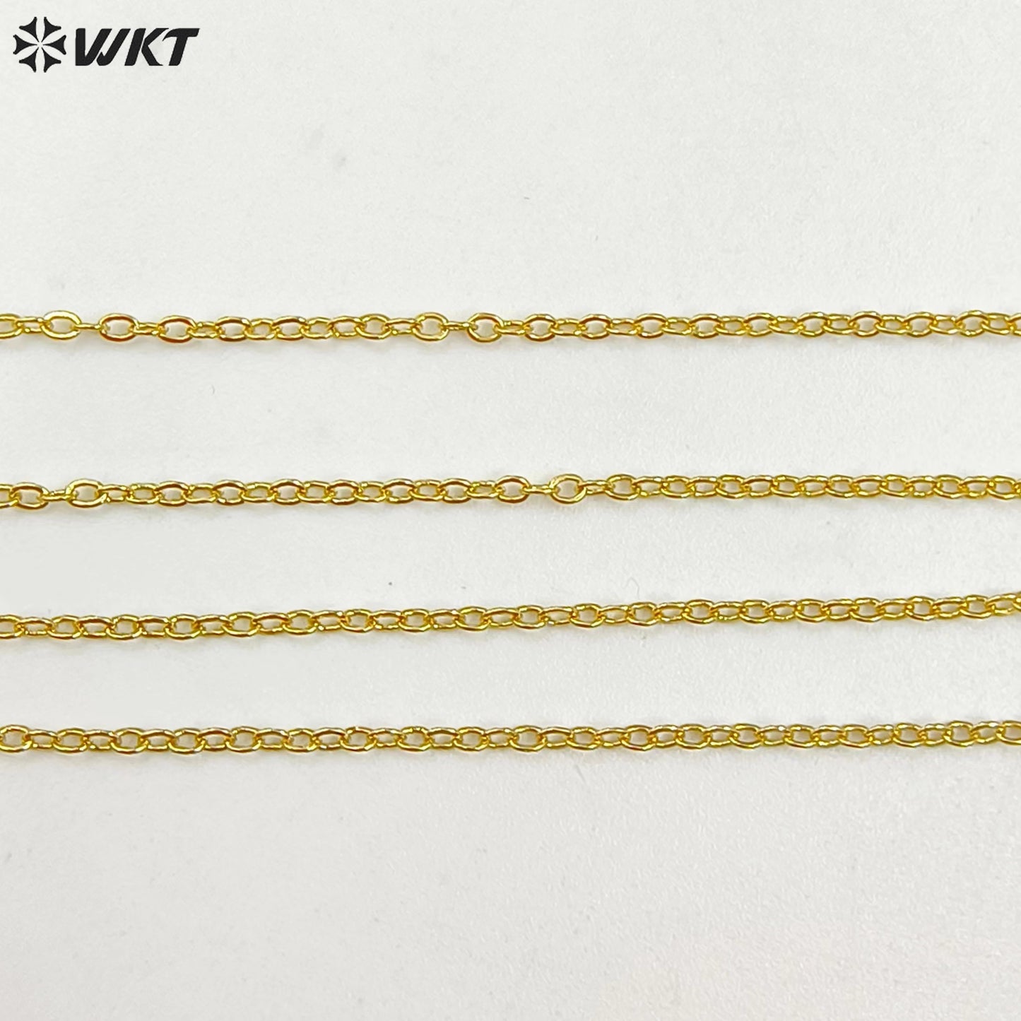 WT-N1043 WKT New Necklace Fashion Jewelry Best Electroplated Resist Tarnishable Brass Necklace Chain