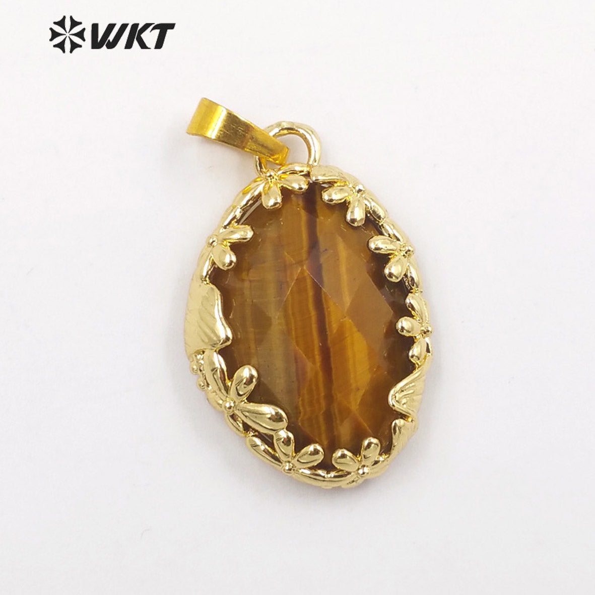 WT-P1925 Fashion Design Trendy New Precious Colorful Gemstone Oval Shaped Amazonite Amethyst Gemstone Pendants