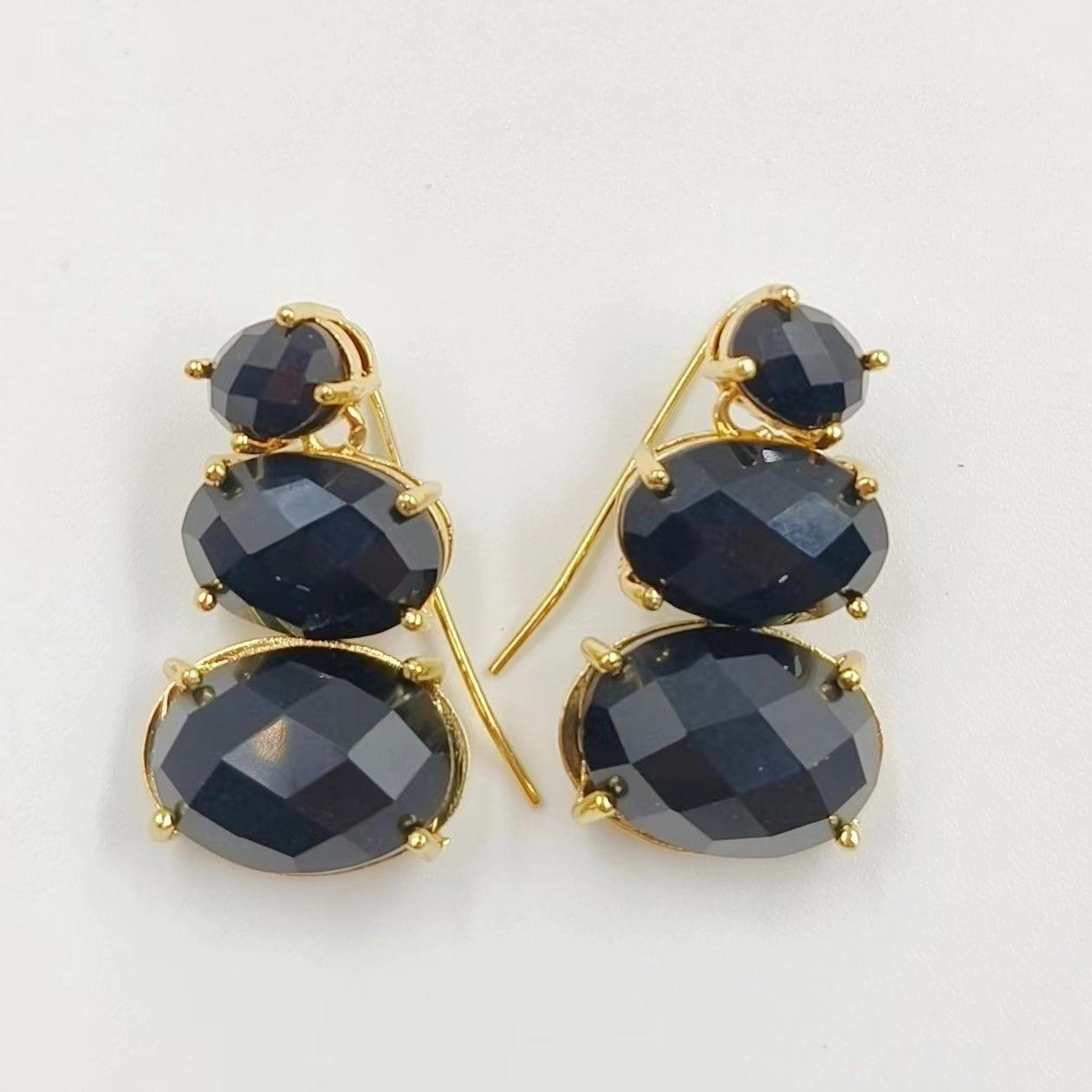WT-E736 Amazing Colorful Elegant Natural Gemstone Long Charming in Drop Earrings Women Pendant Earrings