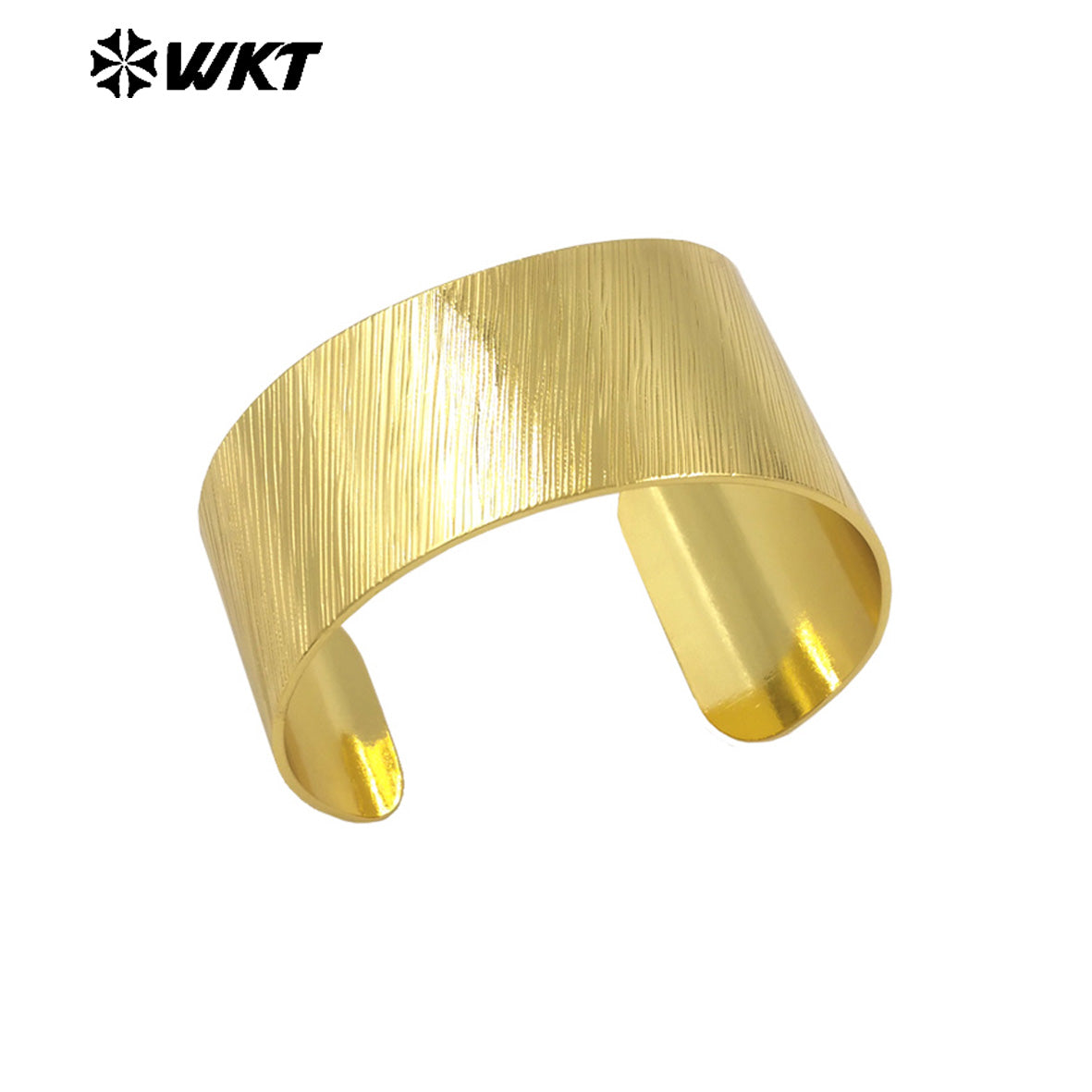 WT-B668 Wholesale New Design Unisex 18K Gold Plated Natural Yellow Brass Bracelet Can Be Used As Daily Decoration and Party