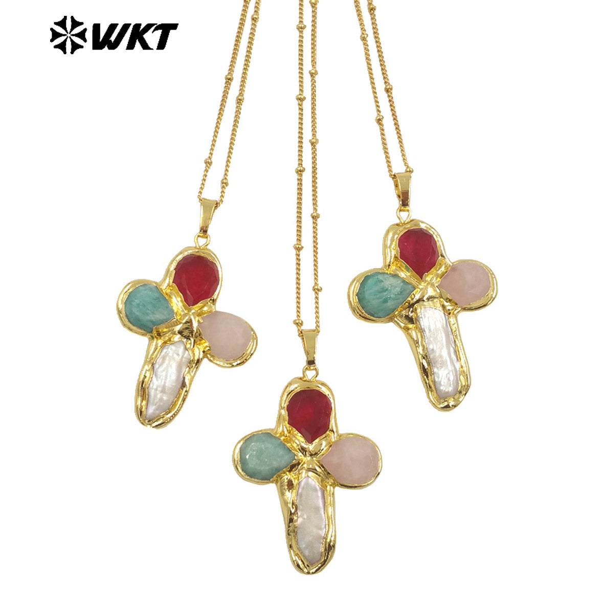 WT-JN284 Lastely Populared Design Necklace With 18k Gold Plated for Women Precious Birthday Gifts