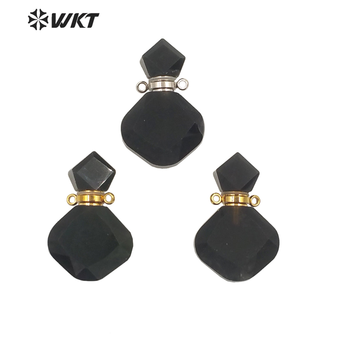 WT-P1723 Best Fashion Mystery Hand Carved Natural Black Obsidian Pendant Hot Loose Gemstone for Gift and Party so Wonderful