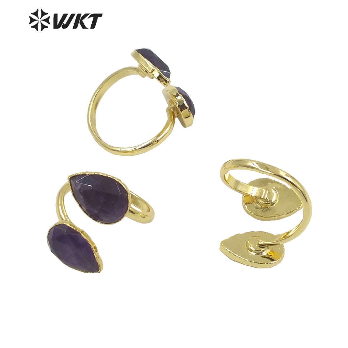 WT-R378 2021 Women Fashion Jewelry Amethyst Stone Ring Fashion Gemstone Fine and Beautiful Ring As a Gift for Party Very Nice