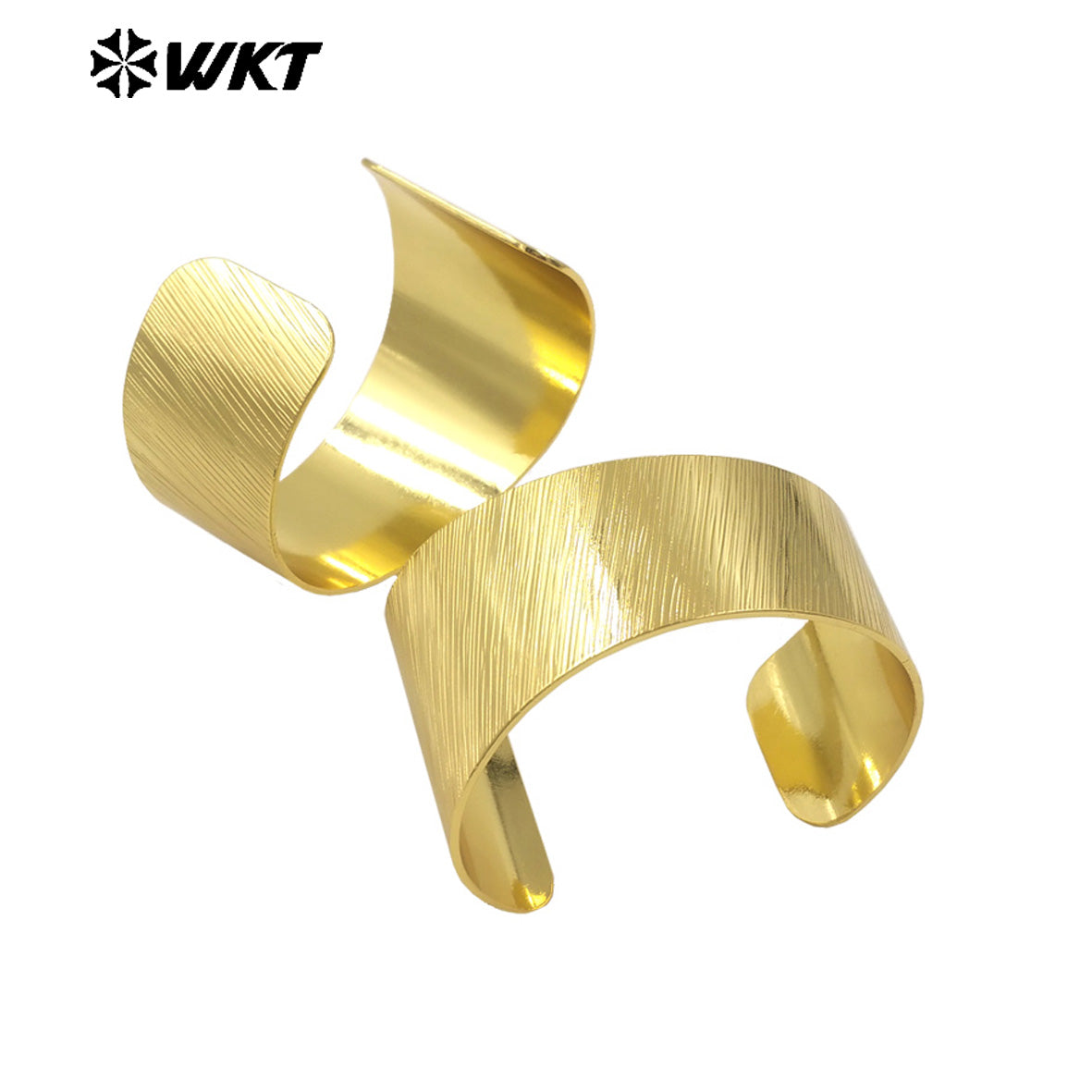 WT-B668 Wholesale New Design Unisex 18K Gold Plated Natural Yellow Brass Bracelet Can Be Used As Daily Decoration and Party
