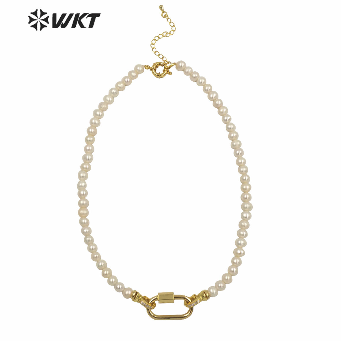 WT-JN134 WKT Amazing Design 6mm Pearl Choker Necklace With Clasp Gorgeous Fashion Wedding Pearl Necklace As Gift