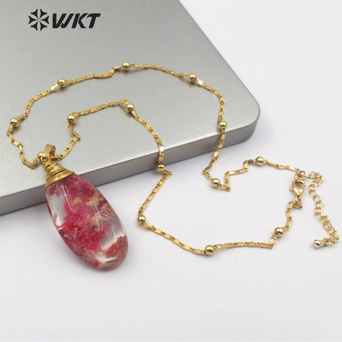 WT-N1200 Wholesale Clouds Quartz Stone Pendant Necklace With 18 Inch Necklace Women Stylish Charm Jewelry Stone Pendant Necklace