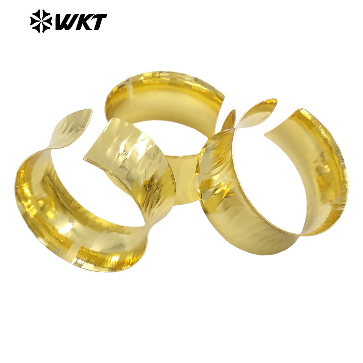 WT-B660 Big Overstate America Trendy 18K Nontarnishable Brass Metal Women Bangle in Adjustable