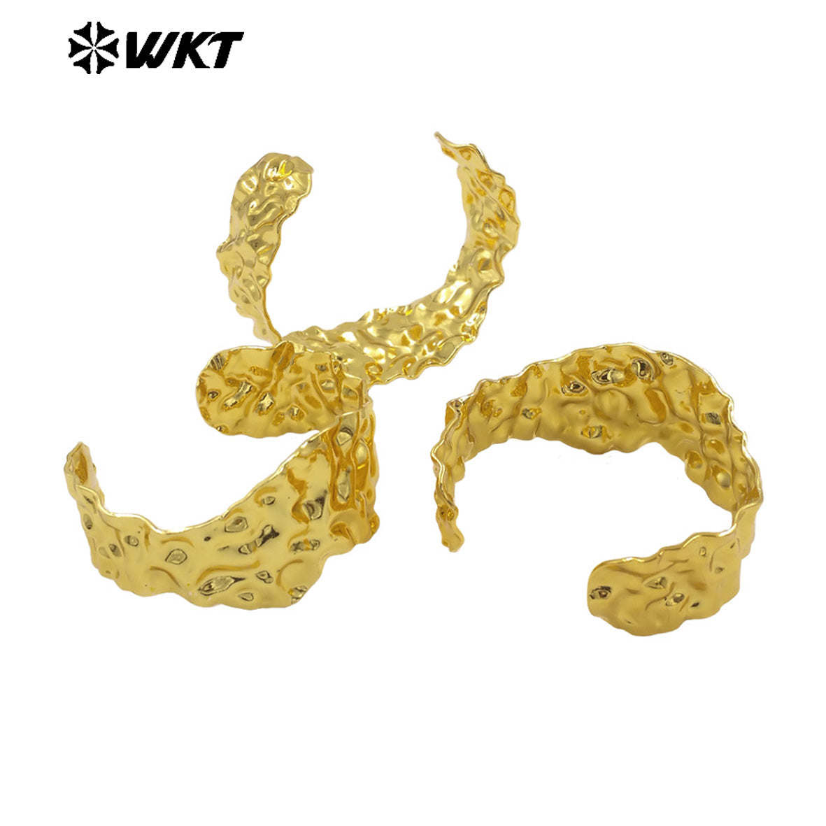 WT-B675 New Product Irregular Personality Hip Hop 18K Gold Plated Natural Brass Unisex Bracelet As Party and Daily Decoration