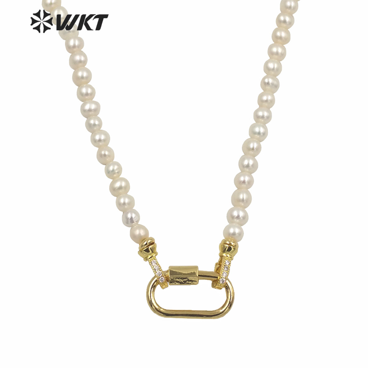 WT-JN134 WKT Amazing Design 6mm Pearl Choker Necklace With Clasp Gorgeous Fashion Wedding Pearl Necklace As Gift