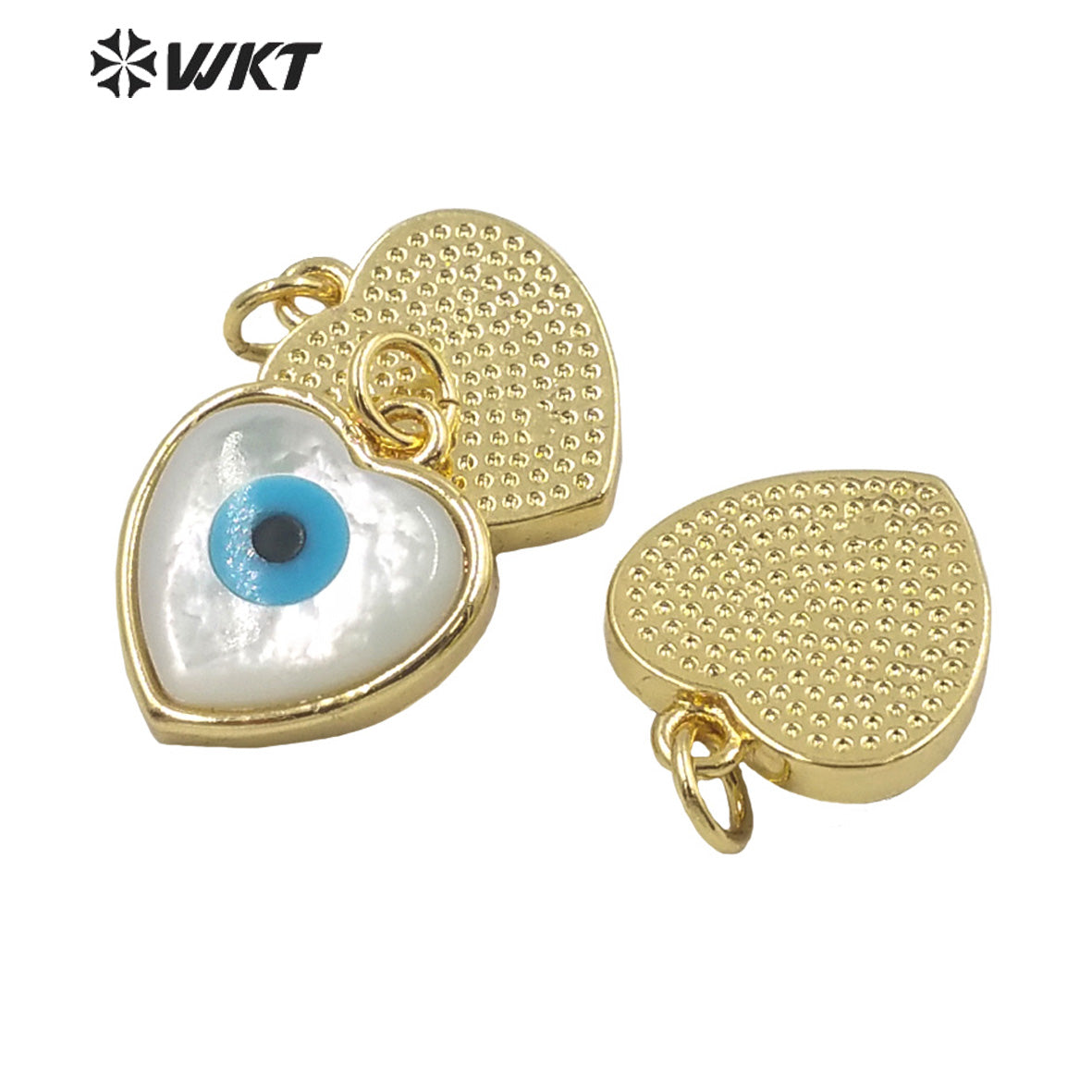 WT-JP281 White Magical Turkey the Devil Eye Shells Pendant Fantasy Beautiful Inlaid Shine and Moving Fashion Pendant for Women