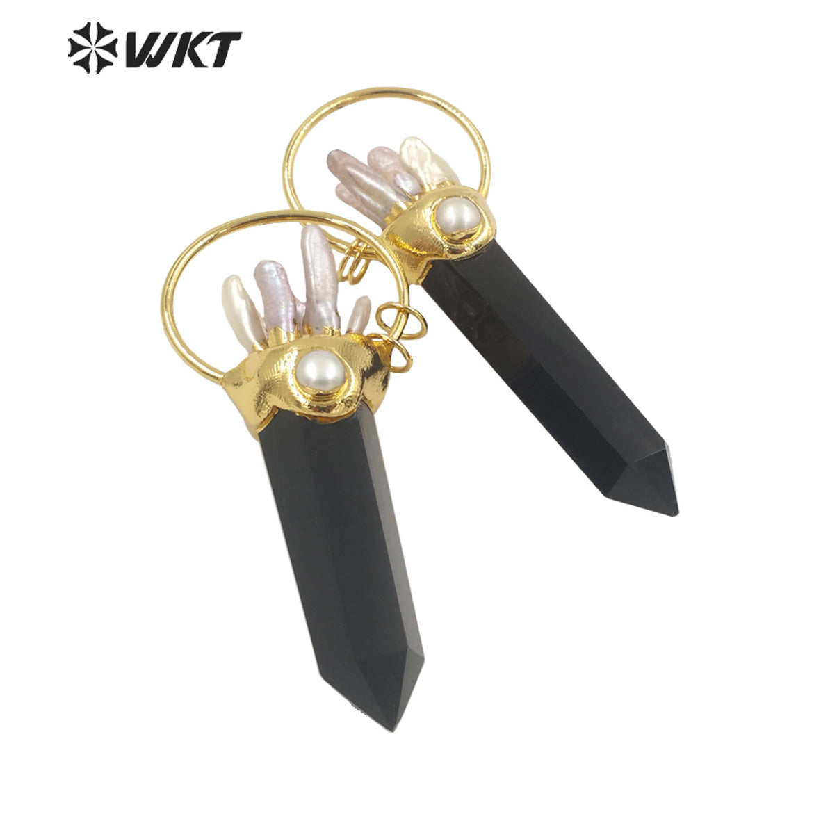 WT-P1746 2021 Fine Jewelry Black Obsidian Pendant Fashion and Nice Jewelry Pendant As a Gift for Big Party so Luxury