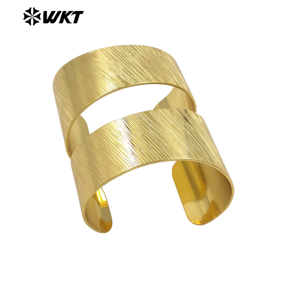 WT-B668 Wholesale New Design Unisex 18K Gold Plated Natural Yellow Brass Bracelet Can Be Used As Daily Decoration and Party