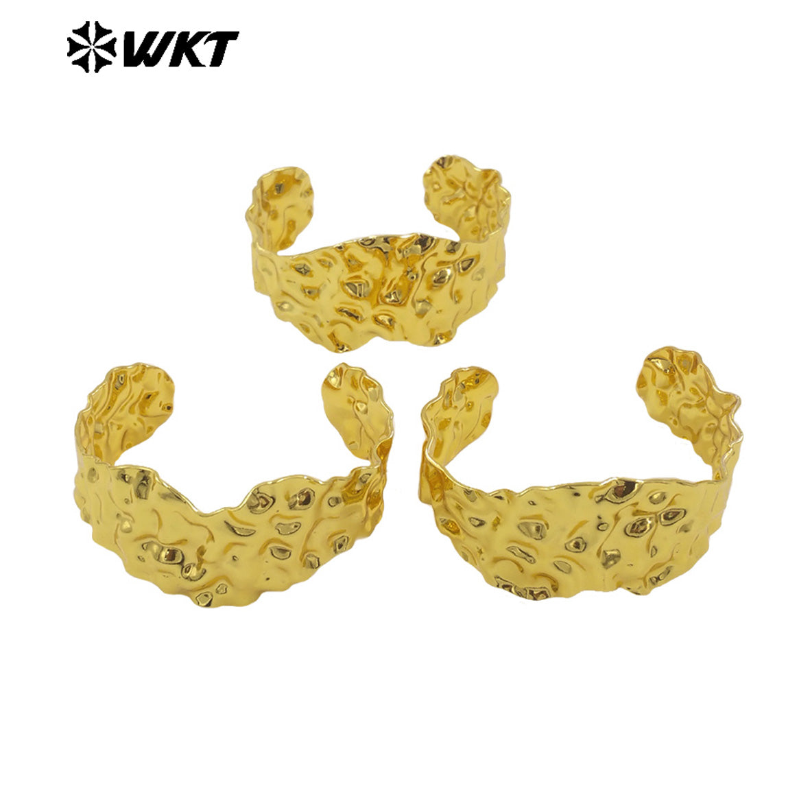 WT-B675 New Product Irregular Personality Hip Hop 18K Gold Plated Natural Brass Unisex Bracelet As Party and Daily Decoration