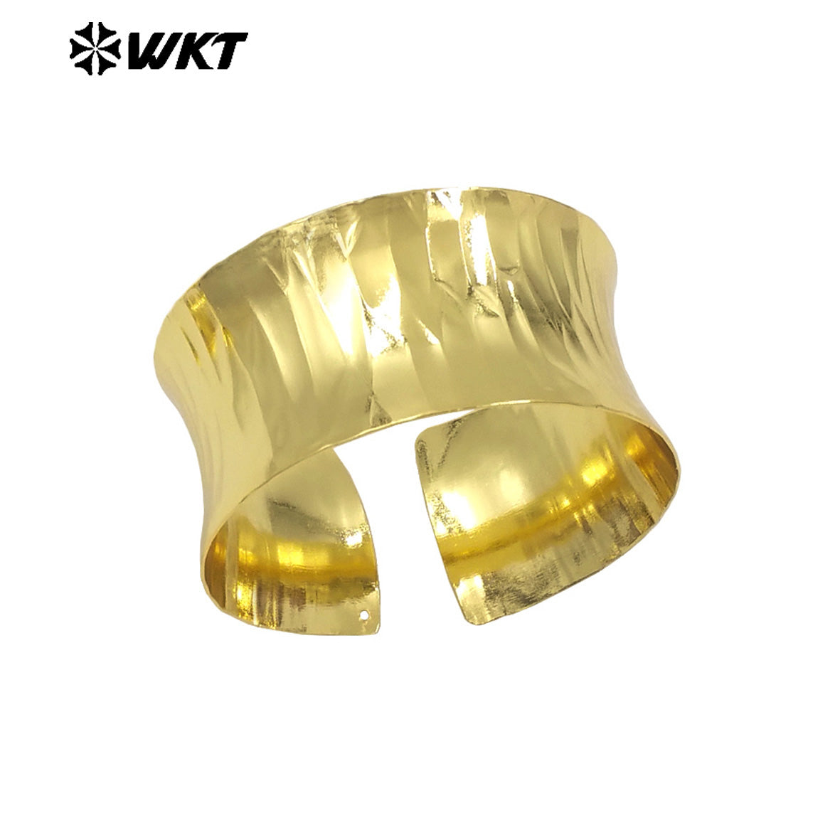 WT-B660 Big Overstate America Trendy 18K Nontarnishable Brass Metal Women Bangle in Adjustable