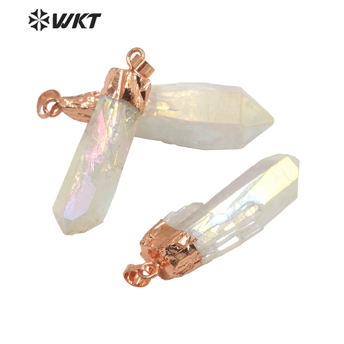 WT-P1737 Best and Fashion Aura Crystal Quartz Stone Beautiful Lady Fine Jewelry Pendant for Lady Shine and Moving for Gift