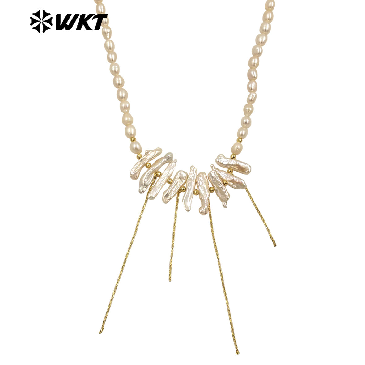 WT-JN278 Amazing Gorgeous Europe Hot Styles Natural Freshwater Pearl Necklace for Women Choker Design
