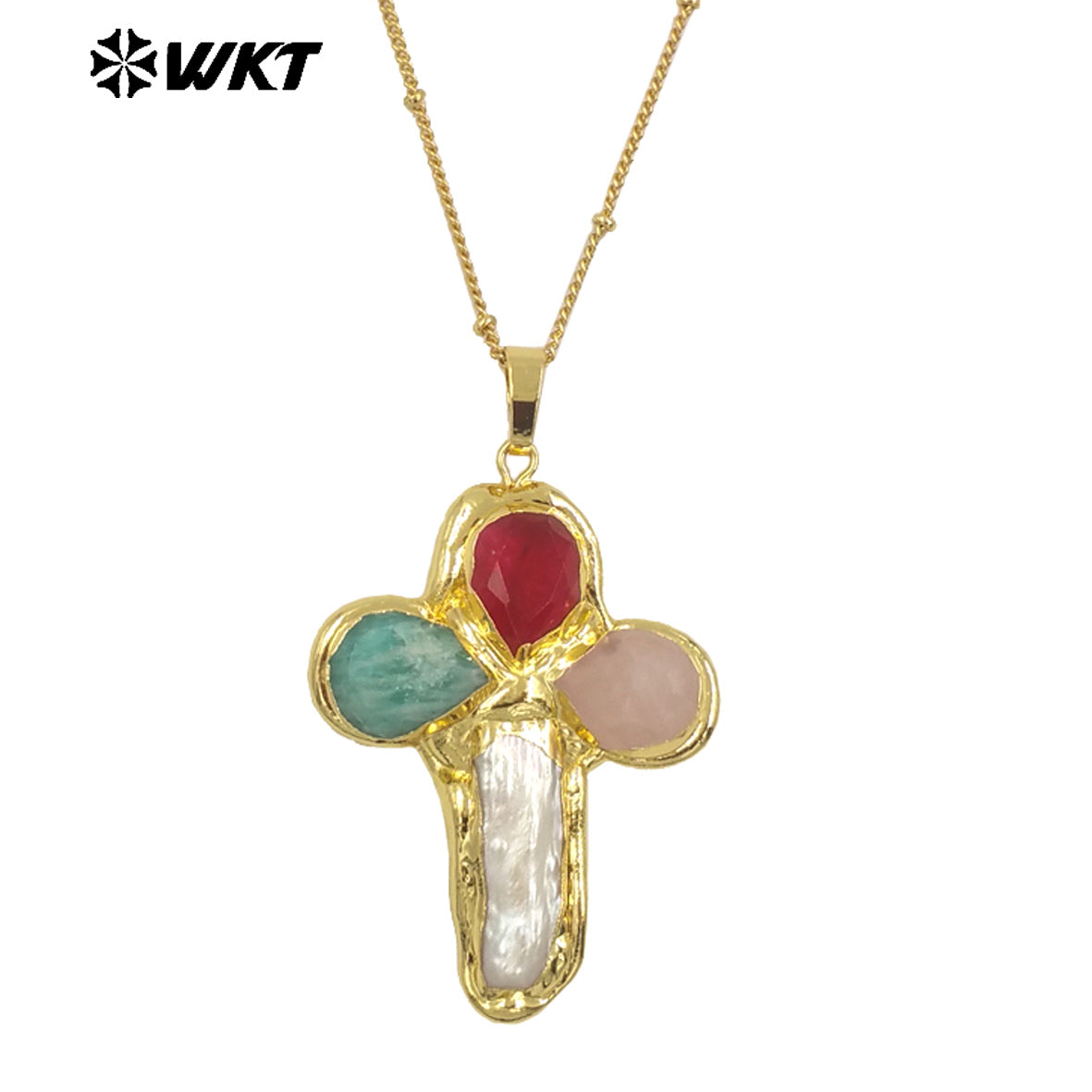 WT-JN284 Lastely Populared Design Necklace With 18k Gold Plated for Women Precious Birthday Gifts