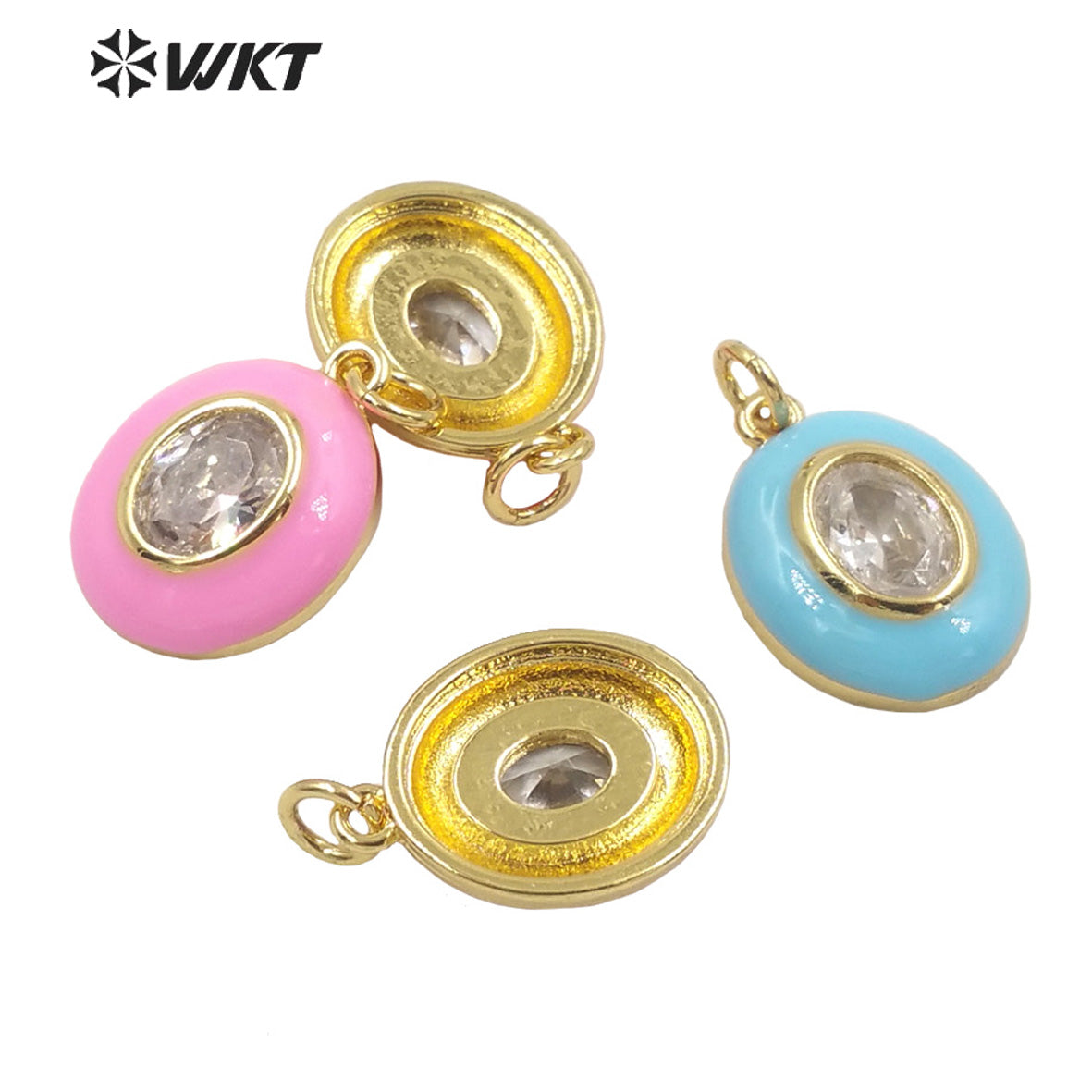 WT-MP236 Colorful and Fashion Jewelry Drop Oil on Cz Stone Very Nice Pendant and Fine Jewelry Pendant As a Gift for Party