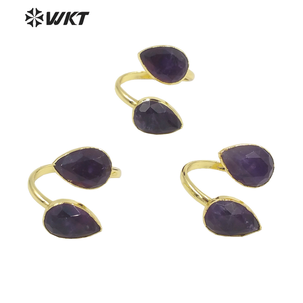 WT-R378 2021 Women Fashion Jewelry Amethyst Stone Ring Fashion Gemstone Fine and Beautiful Ring As a Gift for Party Very Nice