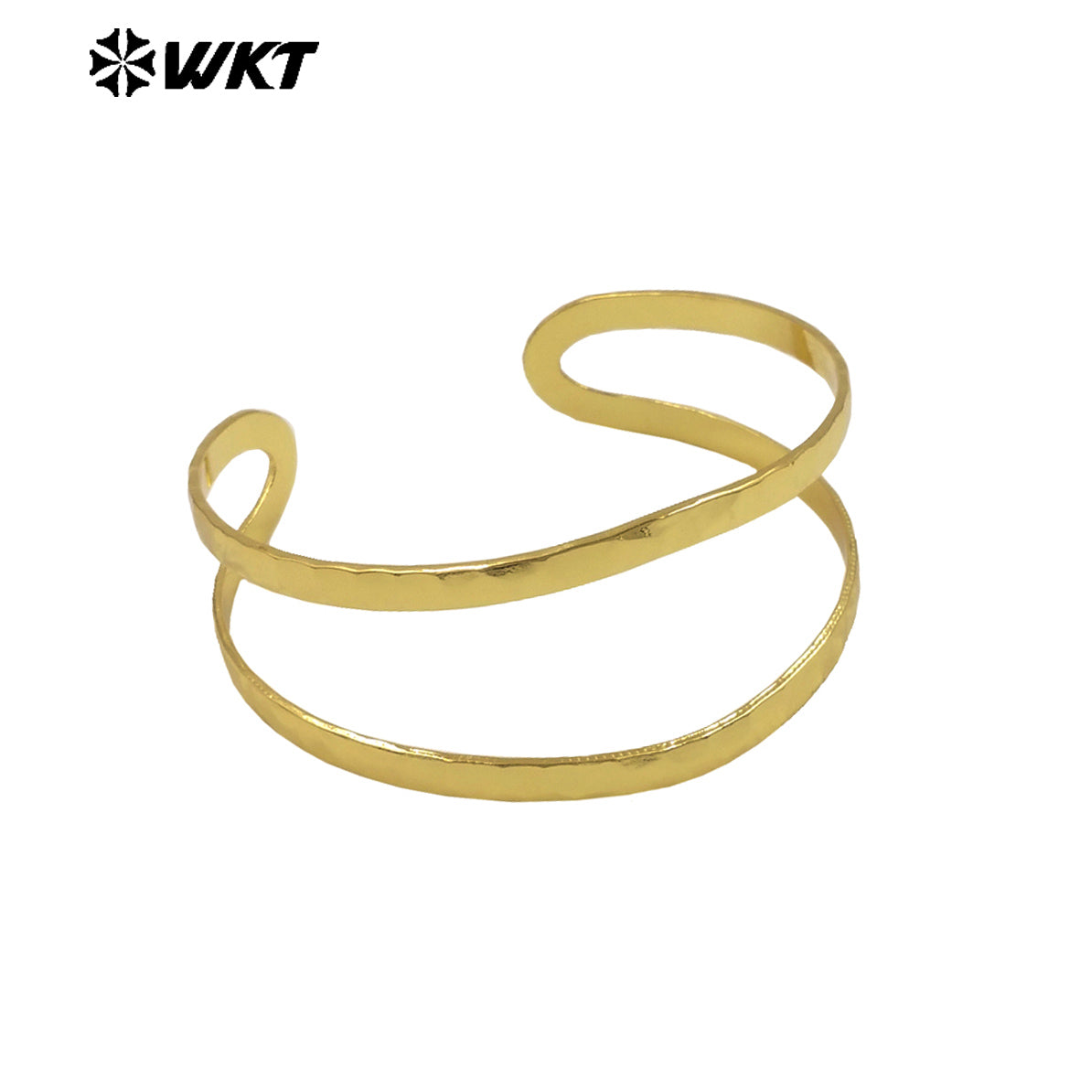 WT-B671 Wholesale Exquisite Simple 18K Gold Plated Natural Yellow Brass Gold Bracelet for Men and Women As Daily Decoration