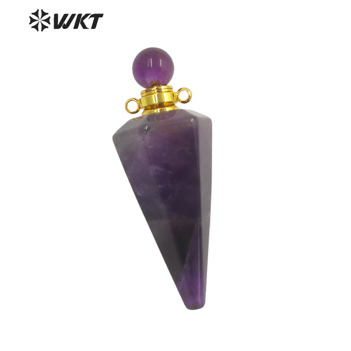 WT-P1842 Destinctive Big Healing Spirit Point Stone Pendant Precious Gemstone Made Bullet Point Pendants for Necklace