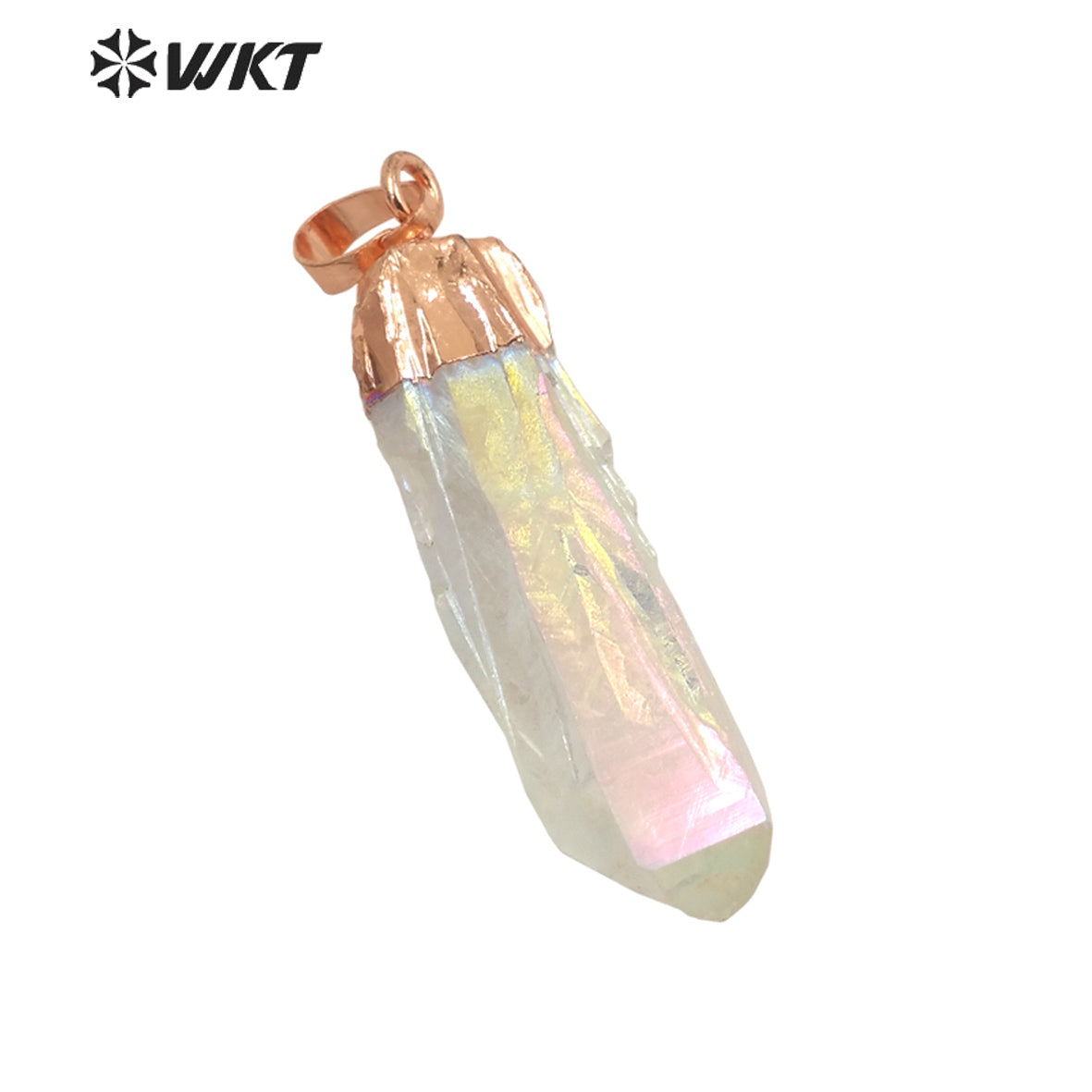 WT-P1737 Best and Fashion Aura Crystal Quartz Stone Beautiful Lady Fine Jewelry Pendant for Lady Shine and Moving for Gift