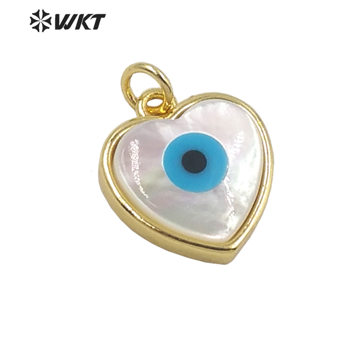 WT-JP281 White Magical Turkey the Devil Eye Shells Pendant Fantasy Beautiful Inlaid Shine and Moving Fashion Pendant for Women