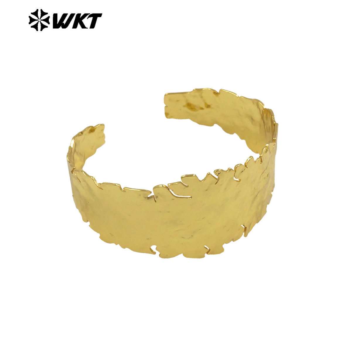 WT-B672 Unique Design 18K Gold Plated Natural Yellow Brass Irregular Hip Hop Bracelet for Both Men and Women As Party Jewelry