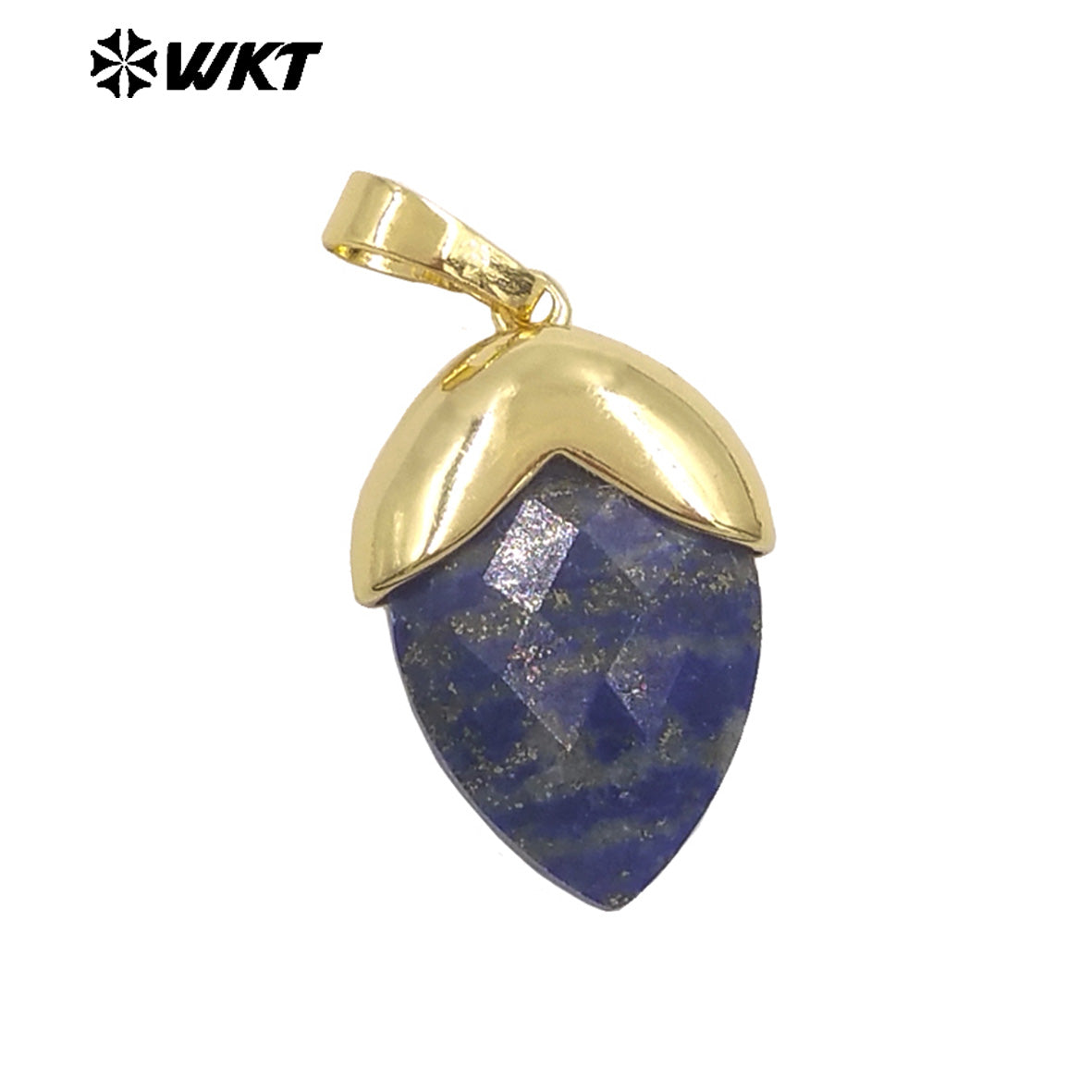 WT-P2016 High Quality Gold Plated Multi Color Natural Gemstones Labradorite Tiger Eye Stone Pendants For Jewelry DIY Accessories