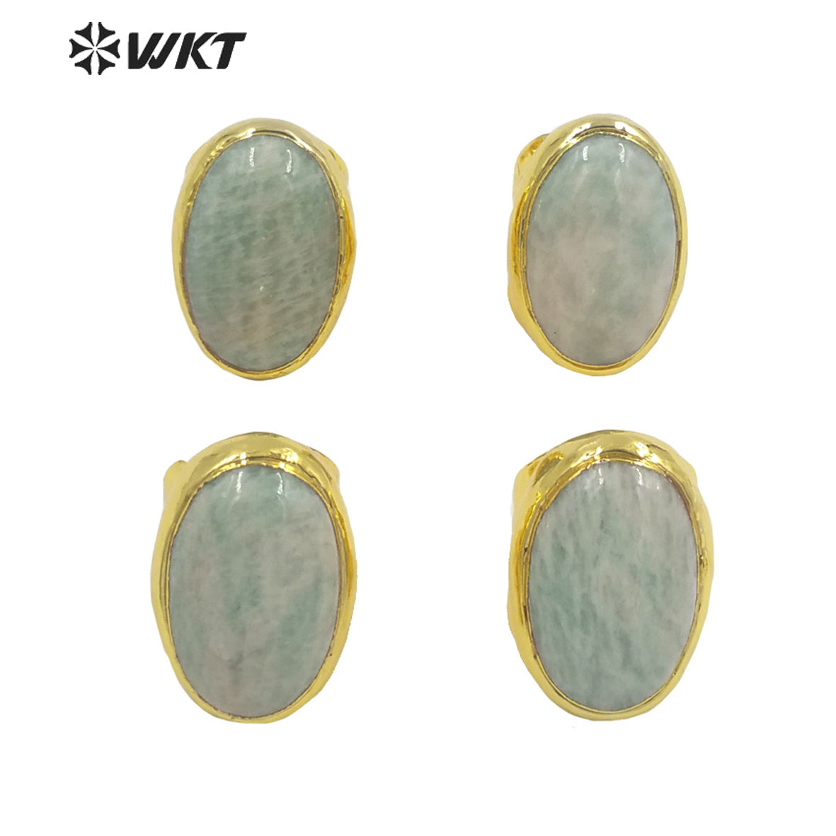 WT-R387 WKT 2022 Charming Natural Fashion Stone Amazon Rings Hot Style for Girls Party Jewelry Rings Ladies Cocktail Ring