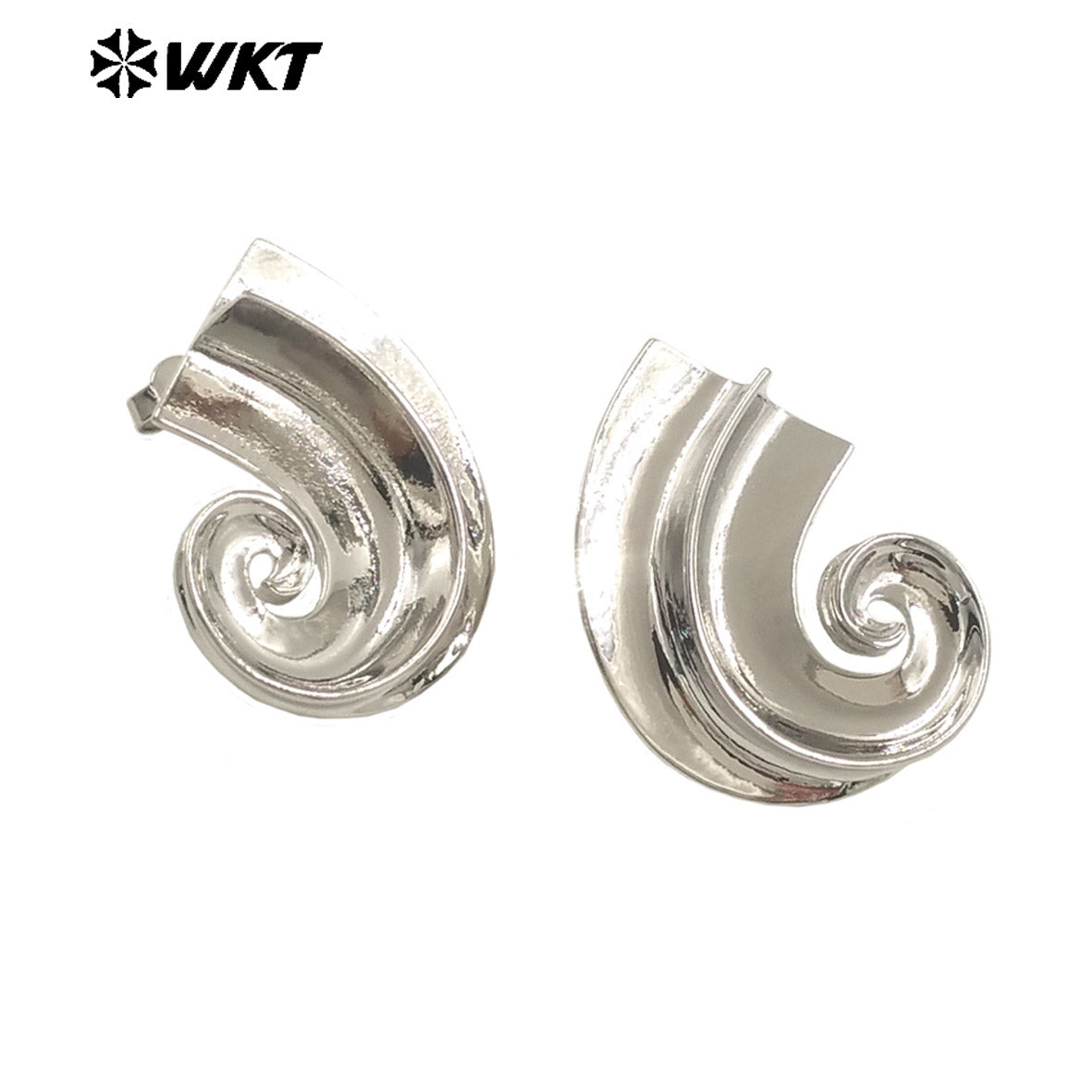 WT-E766 Wholesale New Innovations 18K Real Gold Plated Special Horn Shaped Earrings for Women As Daily Fashion Decoration