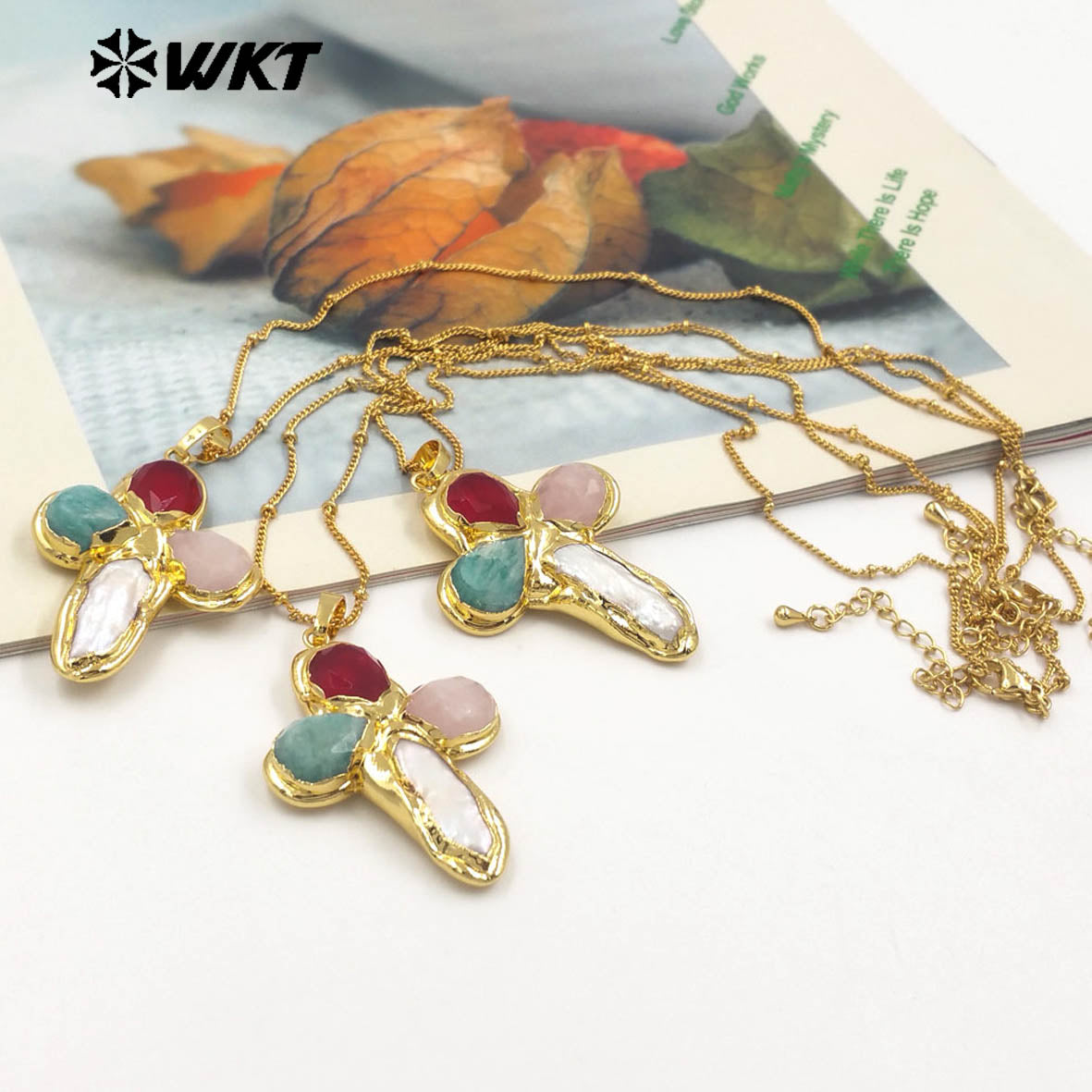 WT-JN284 Lastely Populared Design Necklace With 18k Gold Plated for Women Precious Birthday Gifts