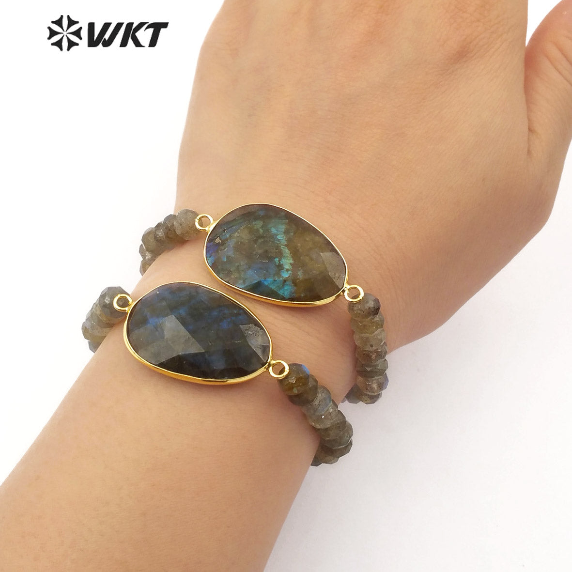 WT-B483 Hot-sales Newest Women Labradorite Beads Bracelet Jewelry Natural Stone Bracelet for Gift