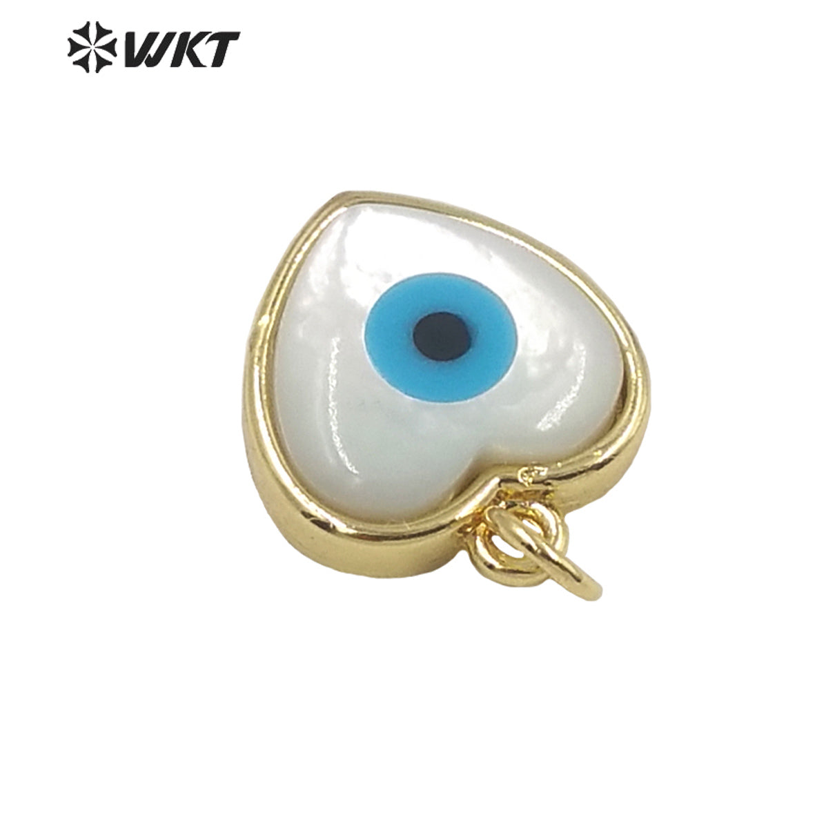 WT-JP281 White Magical Turkey the Devil Eye Shells Pendant Fantasy Beautiful Inlaid Shine and Moving Fashion Pendant for Women