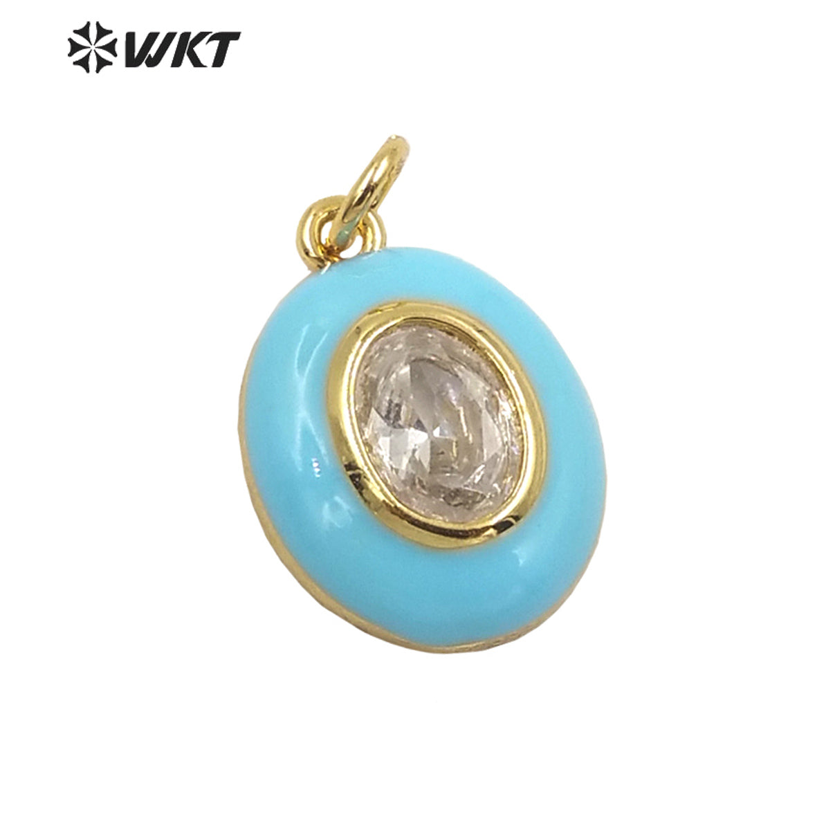 WT-MP236 Colorful and Fashion Jewelry Drop Oil on Cz Stone Very Nice Pendant and Fine Jewelry Pendant As a Gift for Party