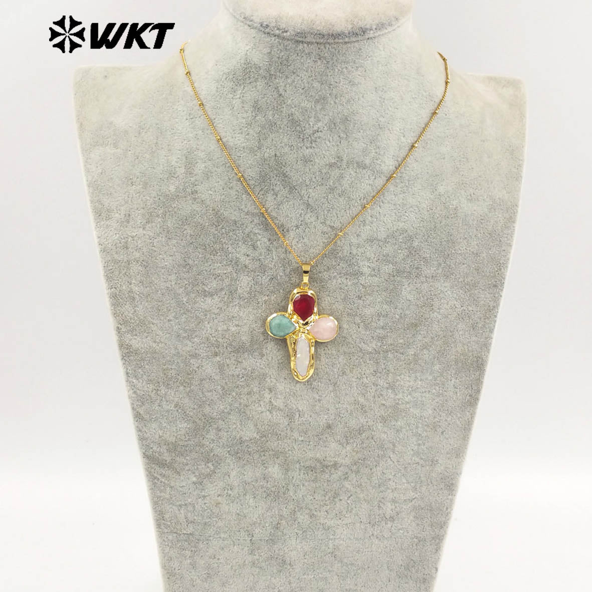 WT-JN284 Lastely Populared Design Necklace With 18k Gold Plated for Women Precious Birthday Gifts