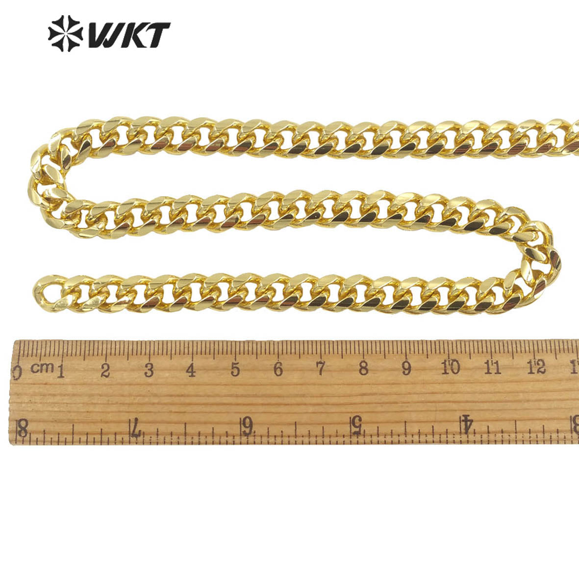 WT-BC159 Most Populared Big Chunky Free Style Alloy Metal Chain in 18k Real Gold Plated Resit Tarnishable for Necklace Chain
