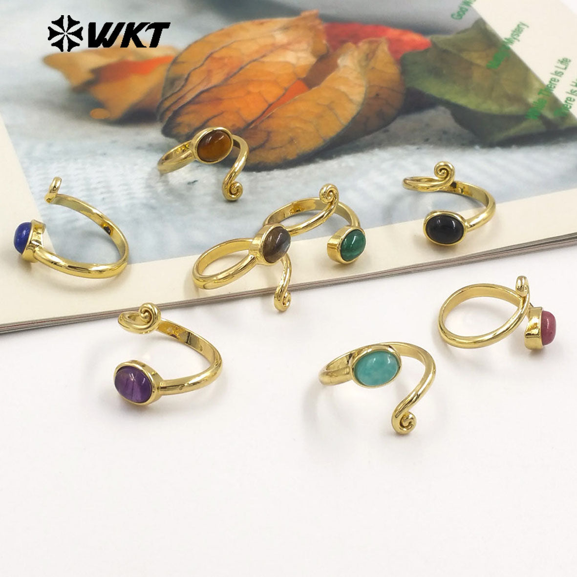 WT-R534 Wholesale Amazing New Fashion Trendy Tiny Stone Ring For Women Daily Wearing In Open Size