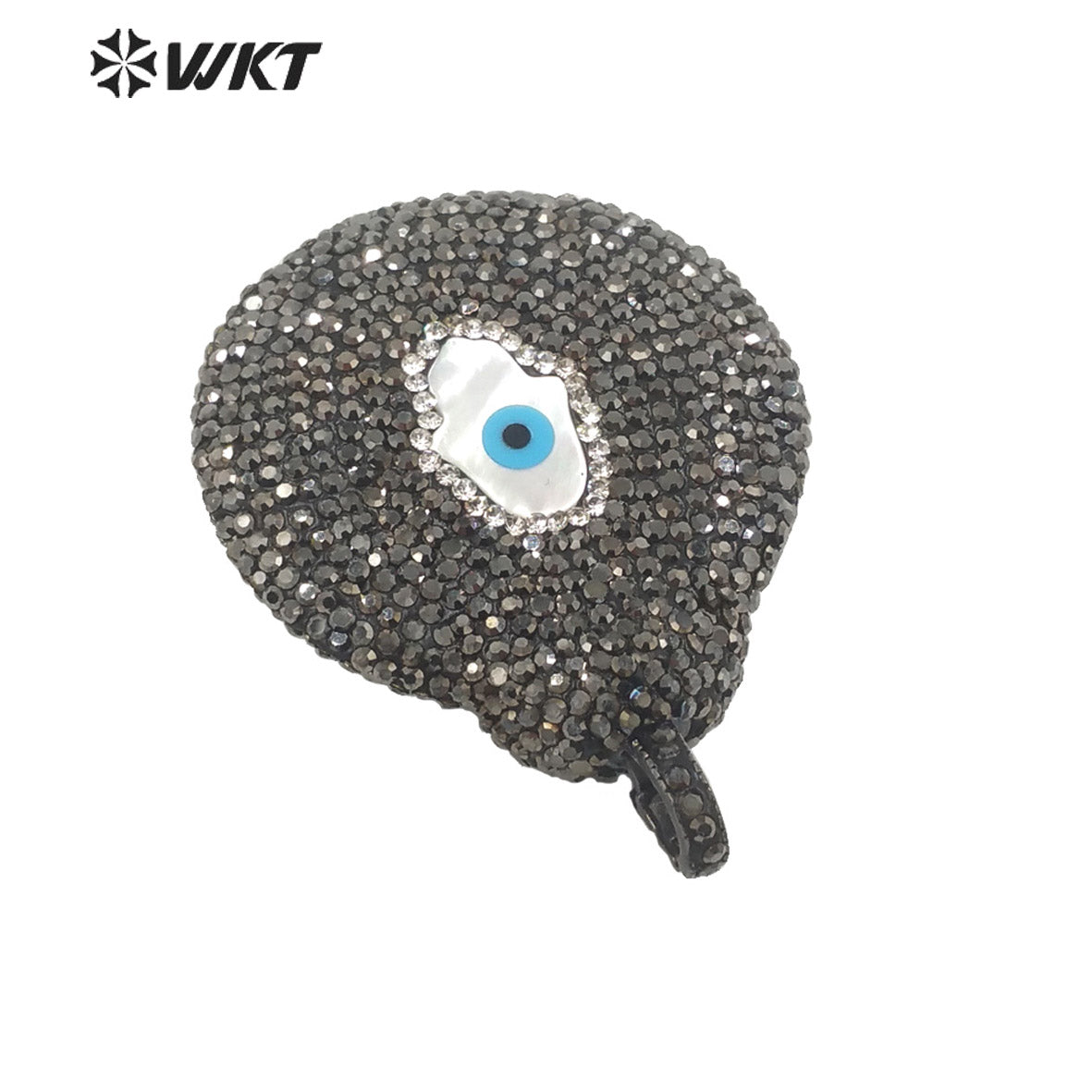 WT-JP292 Zircon Pendant Eye Embellishment Exaggerated Punk Pendant Eye-catching Earrings Women Shell Pendant