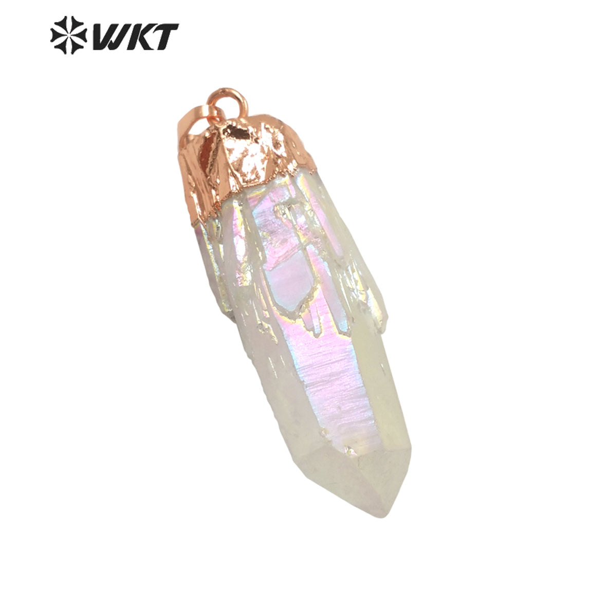 WT-P1737 Best and Fashion Aura Crystal Quartz Stone Beautiful Lady Fine Jewelry Pendant for Lady Shine and Moving for Gift